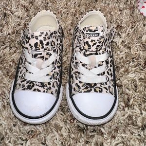 Cheetah converse with Velcro